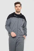 Спорт костюм чоловічий, колір сіро-чорний, 244R988