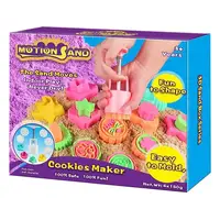 Кінетичний пісок дитячий, набір «Cookies Maker», маса для ліплення, для дитячої творчості з формочками