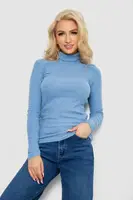 Гольф женский в рубчик, цвет джинс, 238R505