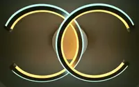 Люстра світлодіодна стельова LED світильник для квартири на стелю лед 25098 Білий 10х31х47 см.