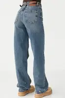 Джинсі Straight leg з потертостями - джинс колір, 36р