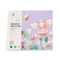 Альбом для раскрашивания с акварельными красками раскраска "Summer fairy tale" для творчества и живописи