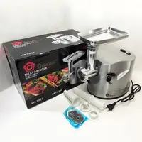 Профессиональная мясорубка DOMOTEC MS-2021S из нержавеющей стали 3000 Вт, мясорубка электрическая металл.