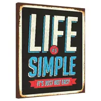 Картина на холсте Life is simple 40x50 см (H4050_DVD001)