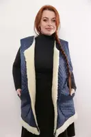 Зимова жилетка CR-20191-BLU