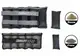 Утяжелители для ног и рук с металлом EasyFit Metal наборные со сменным весом 0,5-2,5 кг