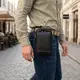 Сумка унисекс на пояс на одно отделение Vintage 20418 Черная