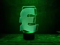 Сменная пластина для 3D светильников "Фунт" 3DTOYSLAMP
