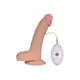 Вибратор на присоске  с пультом 8.8"  Ultra Soft Dude, Flesh Vibrating