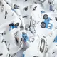 Ткань бязь ранфорс для постельного белья, хлопок, 130 гр/м2, 240 см 5,27594/7 Трактор синий
