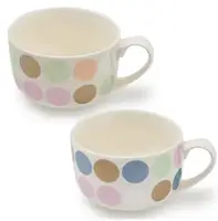 Набор кружек Stenson Glaze СirСle R-88086 450 мл 12 шт