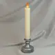 Свеча LED в подсвечнике L24см (серебряный)
