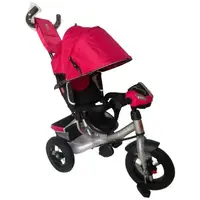 Велосипед 3-х колесный детский "Best Trike" надувные колеса, фара, с USB, пульт. Red (131794)