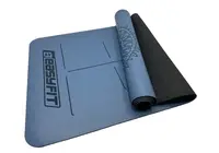 Коврик для йоги профессиональный EasyFit Pro каучук 5 мм Синий