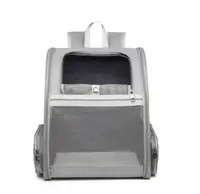 Рюкзак-переноска для котів та собак 41х28х35 CosmoPet CP-42 Gray