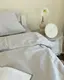 Постельное белье полуторное Dushka Home Сатин Люкс 20932 160х215 см холодный белый