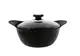 Кастрюля со стеклянной крышкой OMS 3120-24-blaСk 24 см 4.5 л