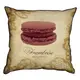 Подушка с мешковины Macarons Framboise Raspberry 45x45 см (45PHB_SWE033_BR)