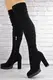 Женские ботфорты Fashion Ebony 1363 36 размер 23 см Черный