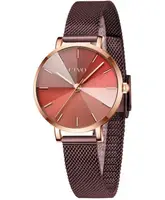 Женские часы CIVO 8111C | Mesh Band Red
