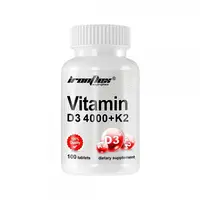 Витамины и минералы IronFlex Vitamin D3 4000 + K2, 100 таблеток
