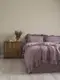 Постельное Белье Вареный Хлопок Limasso Exclusive Violet Лиловый двуспальный евро 200х220см
