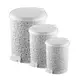 Ведро для мусора с педалью 3в1 Ажур белое Elif plastik 320-1-LF