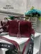 Натуральная замша. Бордо – качественный клатч-чемоданчик Lady Bags на два отделения с двумя ремнями (0268-1)