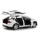 Модель автомобиля Tesla Model X90 1:32 — металлическая инерционная машинка с открывающимися дверями, капотом и багажником, звук и