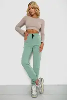 Спортивные штаны женские на флисе, цвет мятный, 238R57011