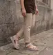 Женские бежевые босоножки из натуральной кожи. беж