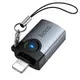 Переходник HOCO Victory iP male to USB female adapter UA46 |OTG, LED|