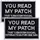 Набор шевронов 2 шт You Read My Patch 5×8 см, вышитый патч, нашивка, шеврон