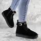 Угги женские Fashion Ricardo 2234 41 размер 25,5 см Черный