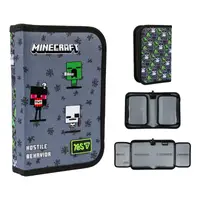 Пенал твердий одинарний із двома клапанами YES HP-04 Minecraft Reality 533744 4х13х21 см