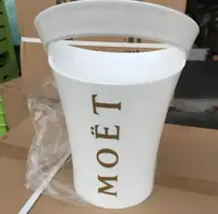 Відро для шампанського Moët & Chandon. Кулер для льоду Миє Шандон. Біле moet
