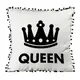 Подушка c мешковины и помпонами Queen 45x45 см (45PHBP_URB002)