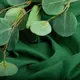 Ткань однотонная коттон джинс стрейч зеленый
