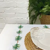 Дорожка на стол Елочный контур 150x40 см (DR_23NG035)