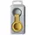 Брелок для AirTag Silicone FULL Key Ring з карабіном, Yellow (315026)