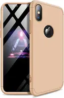 Чехол-накладка GKK 3 in 1 Hard PC Case Apple iPhone XS Gold