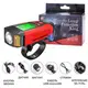 Велофара с компьютером и сигналом AS0808-XPG+2LED(yellow)+2COB(red), выносная кнопка