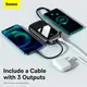 УМБ BASEUS Qpow Pro Digital Display Fast Charge Power Bank (With Type-C Cable) 20000mAh |USB/Type-C/Lightning, 22.5W/5A, PD/QC|