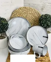Сервиз столовый Ardesto Marmo AR0011MRBW 11 предметов белый
