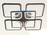 Стельова світлодіодна люстра з діммером 160W MX2559/4+4 LED 3color dimmerдне