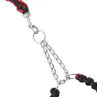Нашийник Taotaopets 152217 Black+Red з повідцем для собак контролер 125*2.5 см