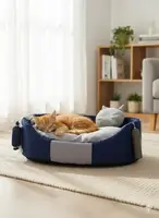 Лежак для собак и котов Комфорт лето синий 500х690х145 №5