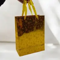Пакет подарунковий (23,5х8,5х18 см.), золотистий