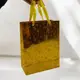 Пакет подарочный (23,5х8,5х18 см.), золотистый