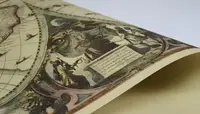 Велика вінтажна карта світу під старовину настінний декор у стилі старовинних карт